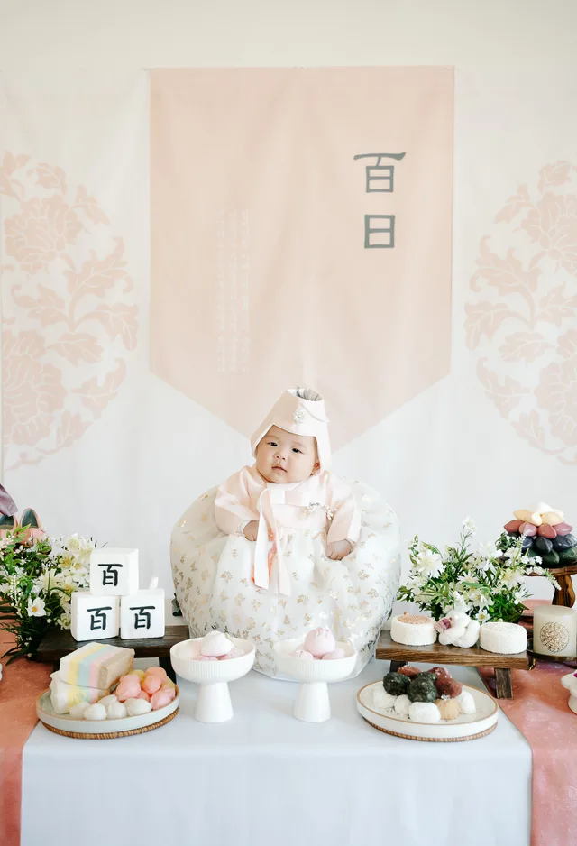Seattle Korean baby 100th Day Photographer